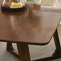 Beihe solid wood dining table and chairs set European small apartment home restaurant modern dining table walnut color simple table rectangular dining table