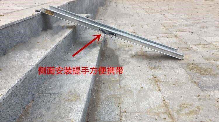 New barrier-free ramp telescopic portable removable upper stair step slope plate aluminium alloy non-slip wheel-Taobao