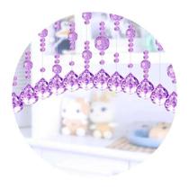 Crystal bead curtain partition curtain living room punch-free entrance aisle decoration door curtain screen bathroom bead chain bedroom curtain