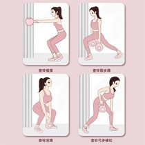 Kettlebell womens home fitness equipment mens dumbbell kettle exercise butt lift squat strength training sports kettlebell