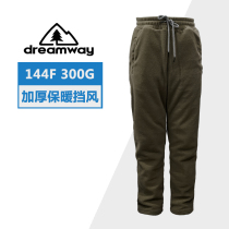 Japan imported outdoor warm fleece pants for mens sports outer wear and inner wear winter polar fleece liner thickened loose and waterproof