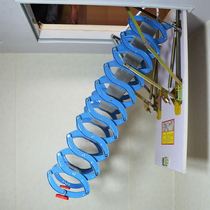 Semi-automatic loft c-floor staircase home indoor villa duplex lifting folding invisible telescopic ladder loft