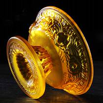 Spot glass Dharma protector g cup trumpet Tibetan water supply cup Tantra Buddha supplies for Buddha supplies water and wine cup for Buddha