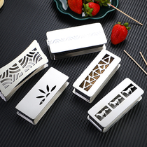 High-end stainless steel gold toothpick box n hotel table special restaurant clear bar toothpick cup jar commercial logo customization