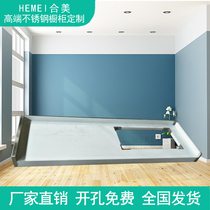 Home kitchen cabinets and countertops stainless steel stove countertops customized stainless steel integral cabinets pool counters