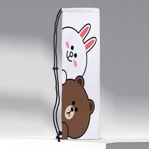 X portable cartoon bear and rabbit series printed shoulder drawstring drawstring badminton racket bag