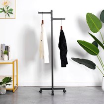 Simple modern iron art floor-standing clothes rack indoor clothes drying rack bedroom storage clothes drying rod balcony clothes