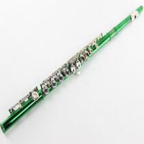 Blown body instrument Colour h long flute 16 holes closed hole C tone long key manufacturer B tail E flute Green sono nickel key long flute