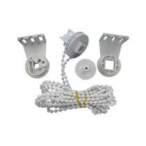 Factory sales of lifting and lowering roller blind accessories old plastic bracket dense bead drawstring hand-pull curtain zipper rotation control