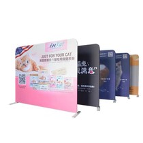 Kuaihexiu signature wall event display stand aluminum curtain gold exhibition stand Bora net display stand Kuai Exhibition Zhizi background display