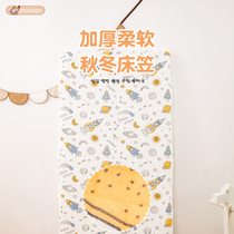 Infant bed sheet baby mattress cover P cover pure cotton winter baby childrens spliced ​​bed plus autumn a single thick warm