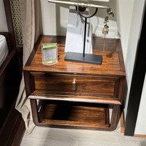 New Neutron Frame Bed North American Black Walnut Double Bed Modern Simple Villa Bedroom R Room Marriage Bed High-end Home