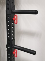 New full-frame squat rack attachment long protective rod open squat rack protective rod bench press protective rod quick-release storage disc