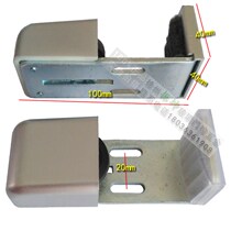 Thickened adjustable external ground wheel large framed door swing stopper glass door limiter F-type sliding door positioning