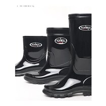 Medium tube rain boots for men and women g short tube rain boots boots water boots high tube men low waterproof upper water glue sleeve non-slip tendon shoes