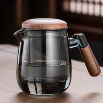 Xingfan glass tea maker tea water separation s teapot high temperature resistant all-glass liner filter flower tea cup black tea