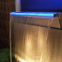 Stainless steel waterfall outlet garden courtyard rockery artificial waterfall water curtain water curtain outlet wall fish pond landscape