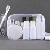 New product new white portable travel storage bag waterproof transparent cosmetic toiletry bag ready for use simple and easy to use