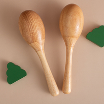 Orff percussion instrument oak sand hammer early childhood primary and secondary school musical instrument teaching aids large adult wooden sand hammer