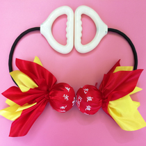 Wuji fitness ball double ball short style swing ball competition Tai Chi ball Teddy brand aerobics square dance for middle-aged and elderly people