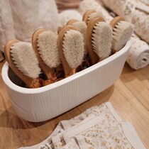 Baby shampoo soft bristle brush newborn baby special wool brush comb to remove dandruff hair brush export