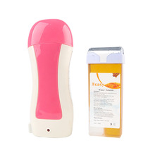 网红Pink Portable Hair Removal Hot Wax Machine Wax Strip Hea