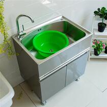 Yirui Balcony Laundry Counter 04 Stainless Steel Washing Cabinet Yang 3 Single Cabinet Washing Table Laundry Basin Laundry Pool Washing 1