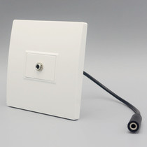 Headphone audio socket 3 5mm headphone t with wire wall panel 86 type female to female direct plug solderless audio surface