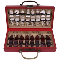 Antique chess condom gift portable creative fusion 32 color handcraft board piece send old clothing memorial