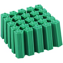 Green new material expansion pipe M6Mr8 self-tapping screw plug screw plastic expansion pipe nail wall plug round head rubber plug