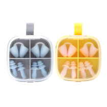 Swimming nose clip water earplugs silicone nose r plug submersible protection equipment men and women entertainment set water park anti-choking special