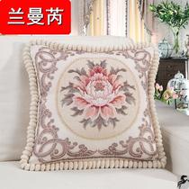 Sufa sofa pillow cushion living room European style pillow case without core pillow bed back cushion bedside large backrest