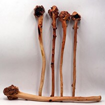 Natural wooden massage hammer black fruit wood leaving marks pomegranate fitness hammer massager back hammer craft gift