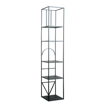 Nordic iron storage bookshelf partition creative simple floor-standing multi-layer display rack flower rack storage rack office