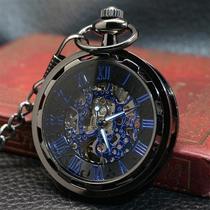 Sufa Steampunk Wheel Personalized Fully Automatic Retro Mechanical Pocket Watch Mens and Womens Watch Hollow No Cover Roman Student