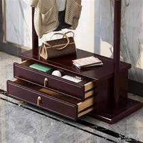 Sufa new Chinese style coat rack bedroom multi-functional floor-standing living room door home simple B&B light luxury solid wood