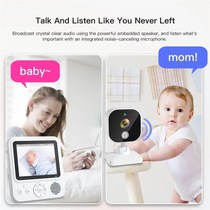 2 8inch ips lcd baby monitor nanny camera wireless video