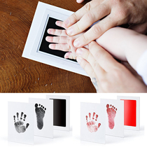 Newborn Baby Hand And Footprint Kit Ink Pads Photo Frame