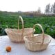 Fruit basket rattan carving basket willow vegetables blue storage basket egg basket picnic basket small rattan basket weaving basket