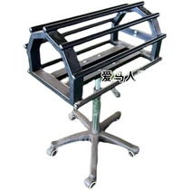 Rotating saddle rack floor-standing saddle rack saddle rack alloy telescopic rotating saddle rack saddle belt wheel 5 wheels