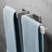 304 stainless steel brushed towel ring hand towel holder Nordic simple hotel powder room punch-free bathroom pendant