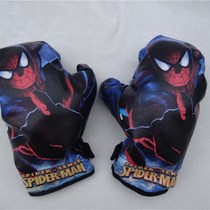 Foreign trade original export childrens boxing gloves toy playing Spider-Man sponge soft gloves naked clearance special price