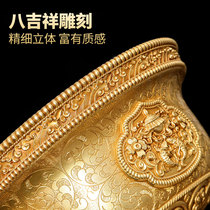 Quick-release butter lamp holder Huibao pure copper household Buddha long-bright lamp candle holder ornaments small size for Buddha butter