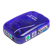 KVM-102 2-mouth multi-computer host self-moving switcher (with wiring)