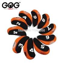 10Pcs Golf IroniHeGd Covers Neoprene Transparent W ndow ao