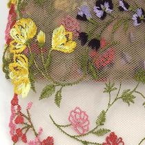 Sufa 1Yard 20 5cm Three-dimensional Embroidery Colorful Flowe