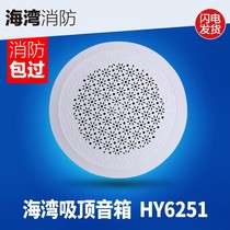 Gulf HY6251 ceiling-mounted fire broadcast speaker indoor speaker fire broadcast speaker concealed installation