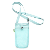 Thermos cup cover strap can be worn cross-body for outdoor travel and mountain climbing A portable beverage cup bag mesh water bottle protection