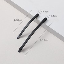 Hair clip hairpin female simple one-word clip black clip headwear side broken hair small side clip storage box Korea