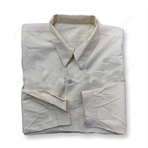 New 65 original white shirt old-fashioned shirt sweat-absorbent mens original white long-sleeved old fabric (reproduced film and television channel